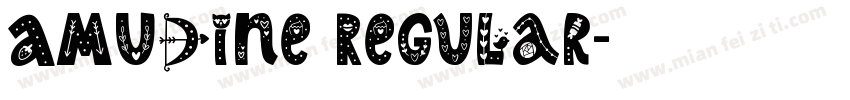 AMUdine Regular字体转换